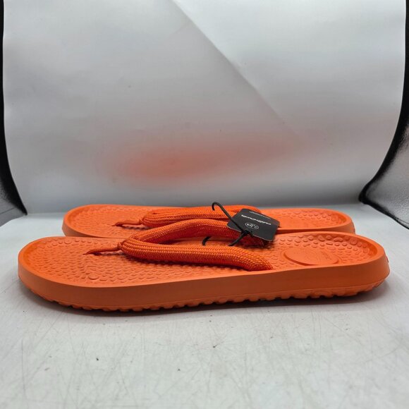 Allbirds Sugar Zeffer Mens 13 Orange Open Toe Slip On Sandals Summer Beach Walk - Picture 10 of 11